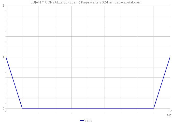 LUJAN Y GONZALEZ SL (Spain) Page visits 2024 