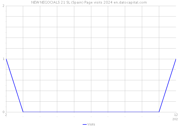 NEW NEGOCIALS 21 SL (Spain) Page visits 2024 