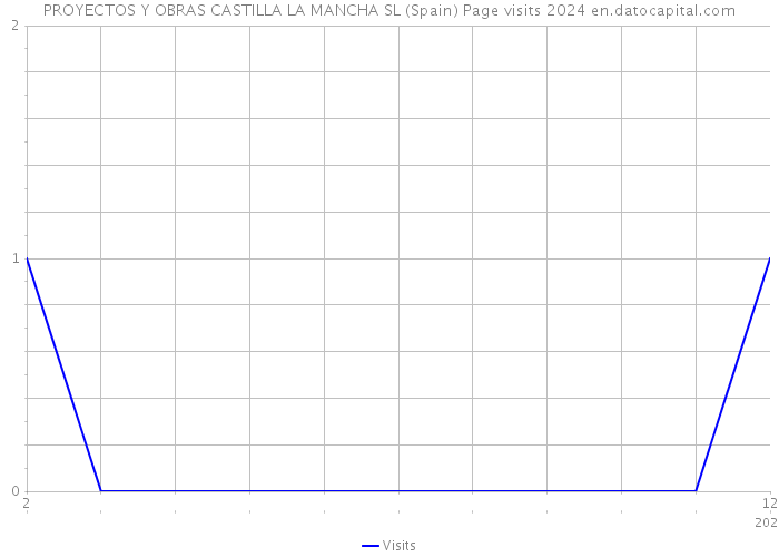 PROYECTOS Y OBRAS CASTILLA LA MANCHA SL (Spain) Page visits 2024 