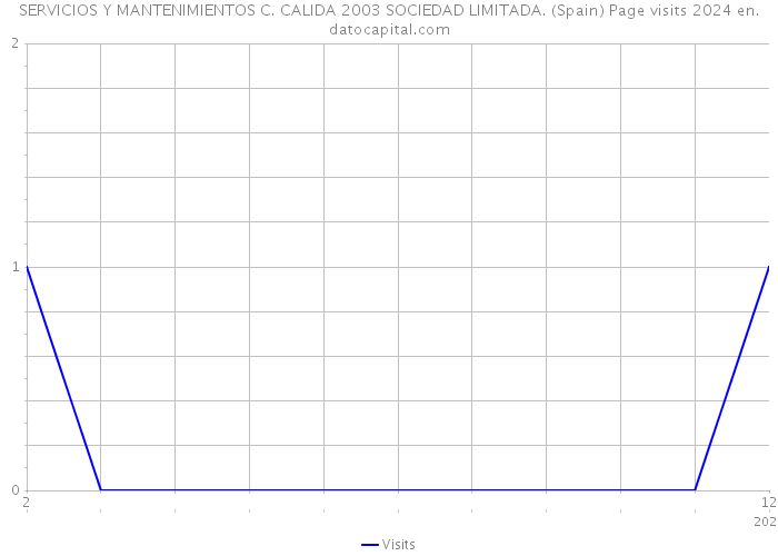 SERVICIOS Y MANTENIMIENTOS C. CALIDA 2003 SOCIEDAD LIMITADA. (Spain) Page visits 2024 