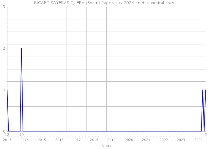 RICARD SAYERAS QUERA (Spain) Page visits 2024 