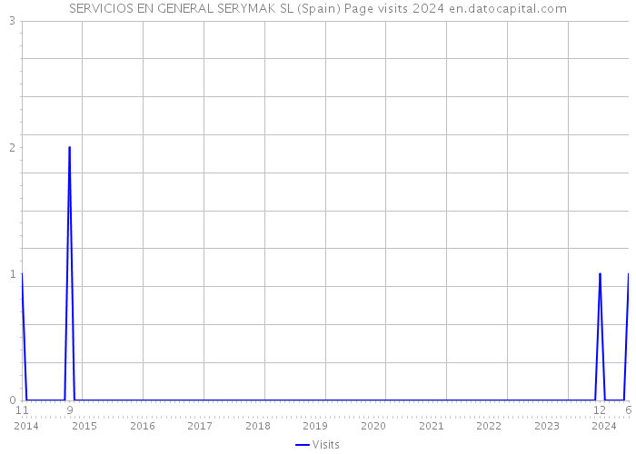 SERVICIOS EN GENERAL SERYMAK SL (Spain) Page visits 2024 