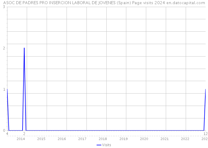 ASOC DE PADRES PRO INSERCION LABORAL DE JOVENES (Spain) Page visits 2024 