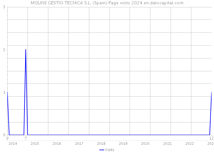 MOLINS GESTIO TECNICA S.L. (Spain) Page visits 2024 