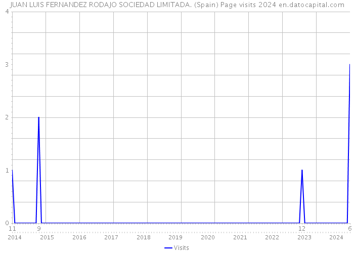 JUAN LUIS FERNANDEZ RODAJO SOCIEDAD LIMITADA. (Spain) Page visits 2024 