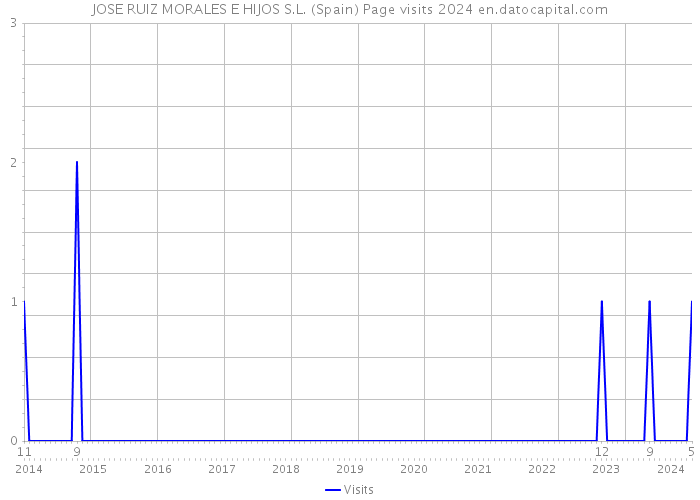 JOSE RUIZ MORALES E HIJOS S.L. (Spain) Page visits 2024 