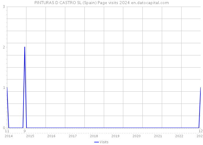 PINTURAS D CASTRO SL (Spain) Page visits 2024 