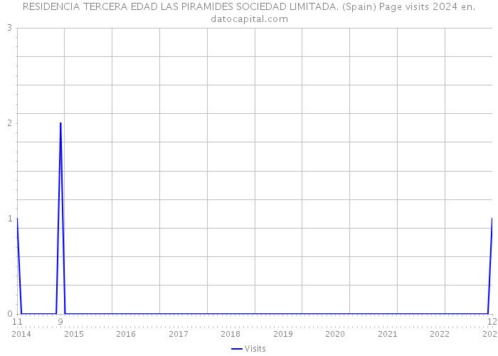RESIDENCIA TERCERA EDAD LAS PIRAMIDES SOCIEDAD LIMITADA. (Spain) Page visits 2024 
