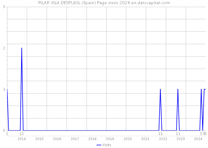 PILAR VILA DESPUJOL (Spain) Page visits 2024 