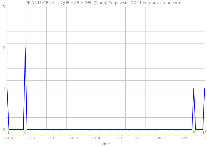 PILAR LUCENA LUQUE MARIA DEL (Spain) Page visits 2024 