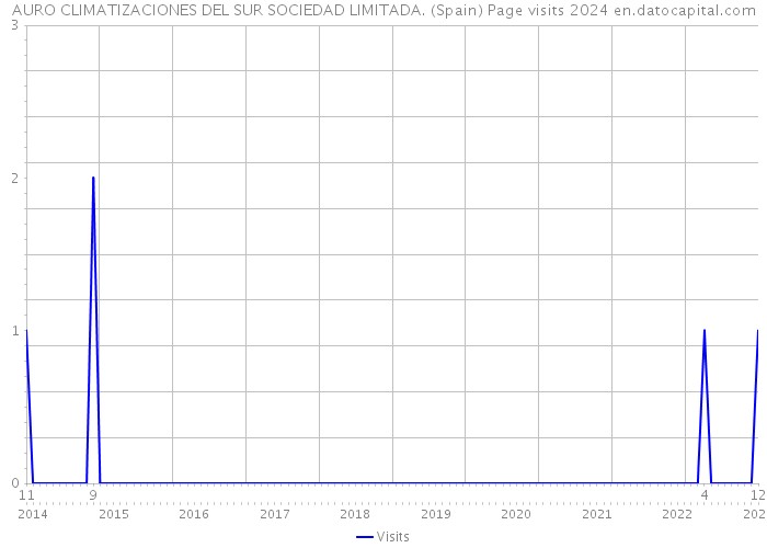AURO CLIMATIZACIONES DEL SUR SOCIEDAD LIMITADA. (Spain) Page visits 2024 