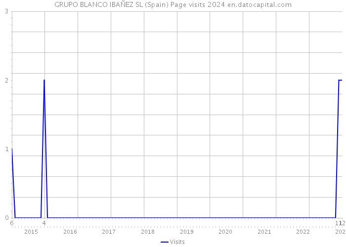 GRUPO BLANCO IBAÑEZ SL (Spain) Page visits 2024 