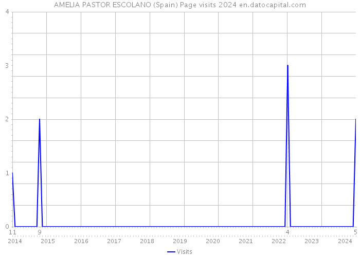 AMELIA PASTOR ESCOLANO (Spain) Page visits 2024 