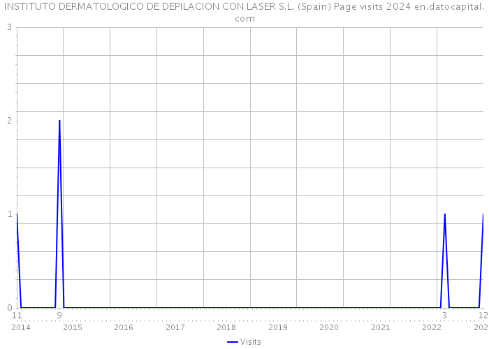 INSTITUTO DERMATOLOGICO DE DEPILACION CON LASER S.L. (Spain) Page visits 2024 