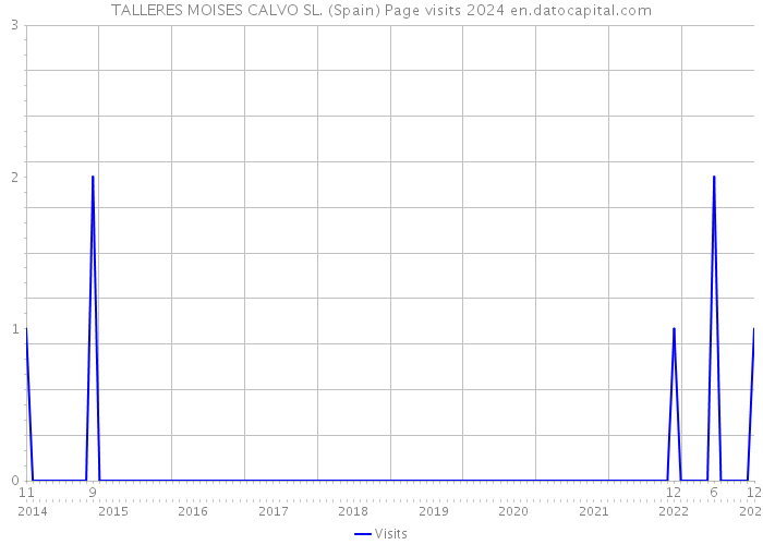 TALLERES MOISES CALVO SL. (Spain) Page visits 2024 