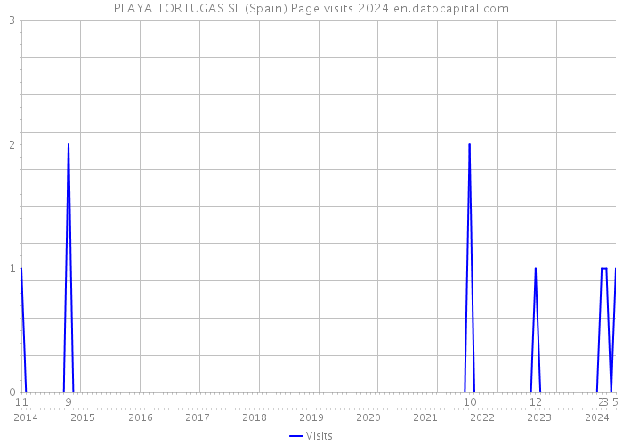 PLAYA TORTUGAS SL (Spain) Page visits 2024 
