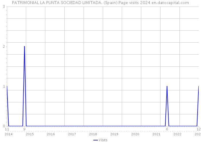 PATRIMONIAL LA PUNTA SOCIEDAD LIMITADA. (Spain) Page visits 2024 