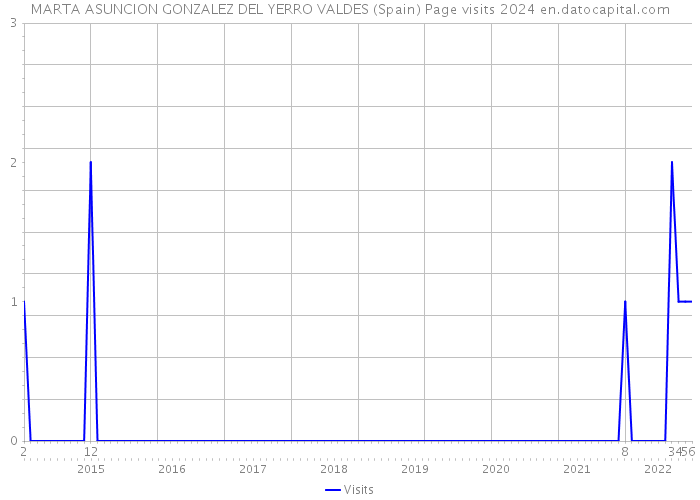 MARTA ASUNCION GONZALEZ DEL YERRO VALDES (Spain) Page visits 2024 