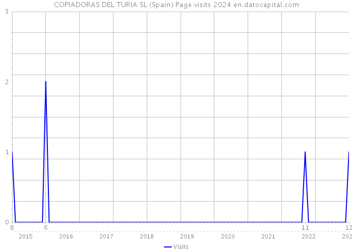 COPIADORAS DEL TURIA SL (Spain) Page visits 2024 
