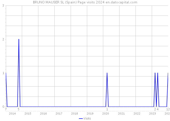 BRUNO MAUSER SL (Spain) Page visits 2024 