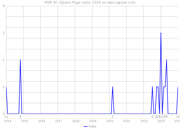 MSR SC (Spain) Page visits 2024 