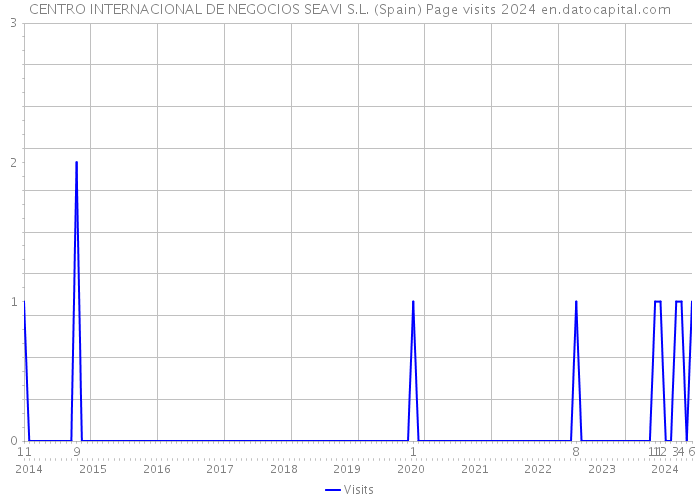 CENTRO INTERNACIONAL DE NEGOCIOS SEAVI S.L. (Spain) Page visits 2024 