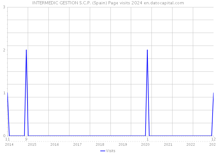 INTERMEDIC GESTION S.C.P. (Spain) Page visits 2024 