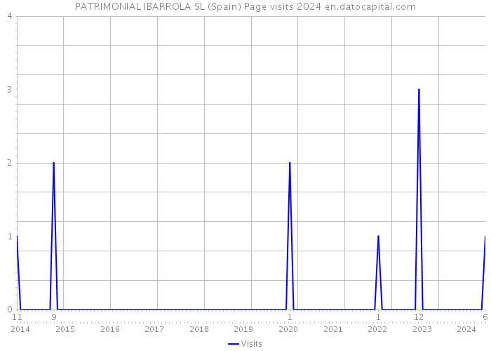 PATRIMONIAL IBARROLA SL (Spain) Page visits 2024 