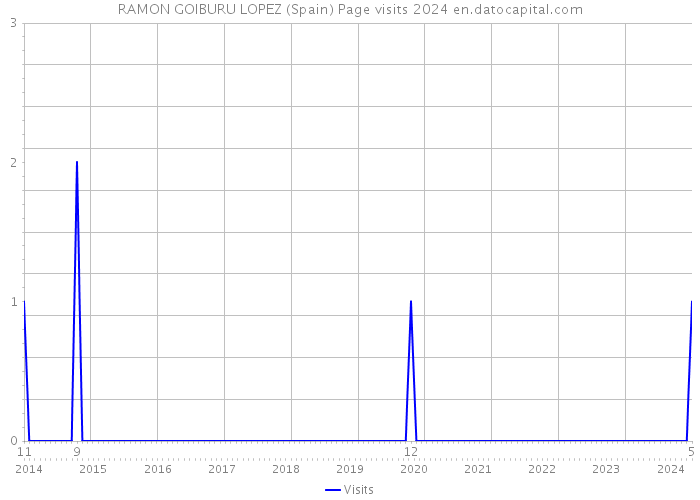 RAMON GOIBURU LOPEZ (Spain) Page visits 2024 