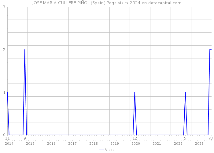 JOSE MARIA CULLERE PIÑOL (Spain) Page visits 2024 