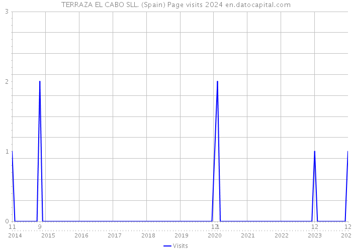 TERRAZA EL CABO SLL. (Spain) Page visits 2024 