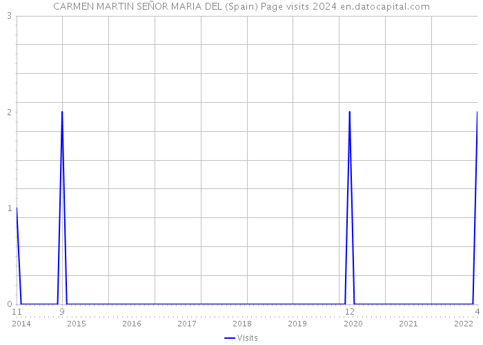 CARMEN MARTIN SEÑOR MARIA DEL (Spain) Page visits 2024 