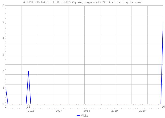 ASUNCION BARBELLIDO PINOS (Spain) Page visits 2024 