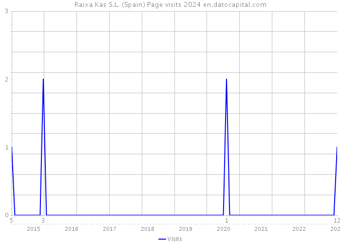 Raixa Kas S.L. (Spain) Page visits 2024 