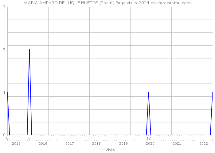 MARIA AMPARO DE LUQUE HUETOS (Spain) Page visits 2024 
