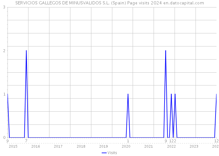 SERVICIOS GALLEGOS DE MINUSVALIDOS S.L. (Spain) Page visits 2024 