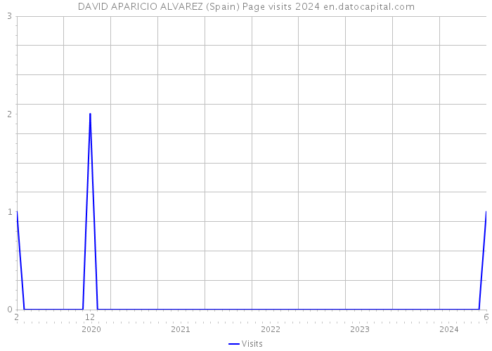 DAVID APARICIO ALVAREZ (Spain) Page visits 2024 