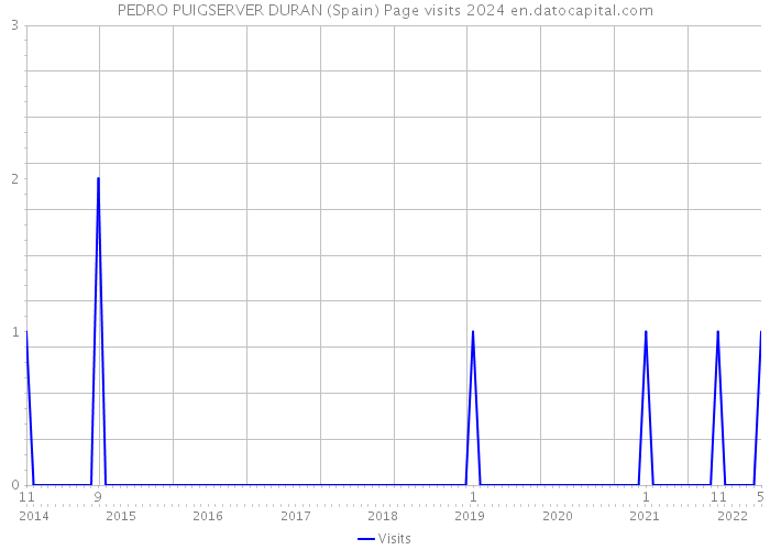 PEDRO PUIGSERVER DURAN (Spain) Page visits 2024 