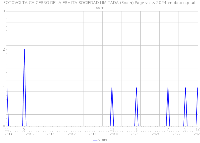 FOTOVOLTAICA CERRO DE LA ERMITA SOCIEDAD LIMITADA (Spain) Page visits 2024 