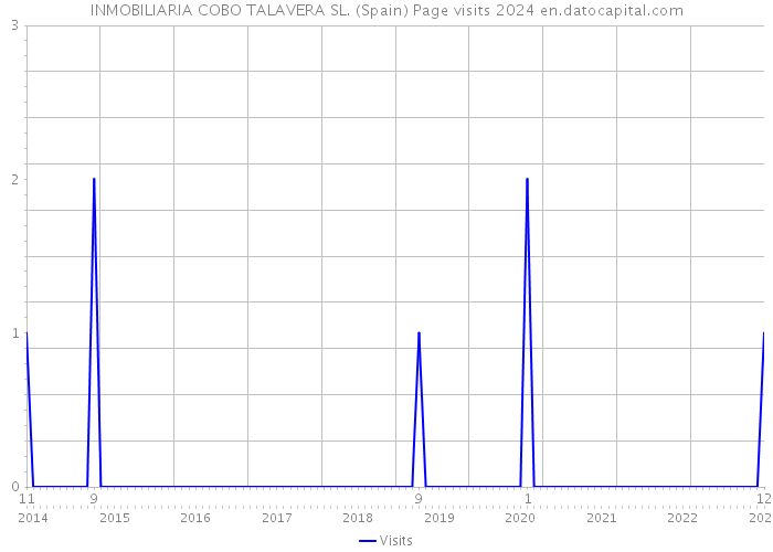 INMOBILIARIA COBO TALAVERA SL. (Spain) Page visits 2024 