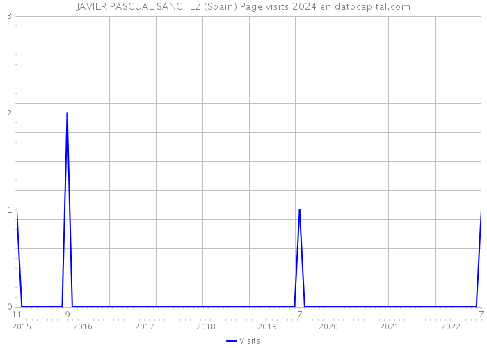 JAVIER PASCUAL SANCHEZ (Spain) Page visits 2024 