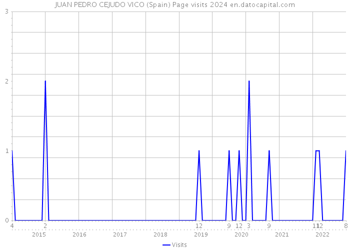 JUAN PEDRO CEJUDO VICO (Spain) Page visits 2024 