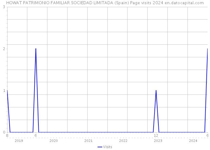 HOWAT PATRIMONIO FAMILIAR SOCIEDAD LIMITADA (Spain) Page visits 2024 