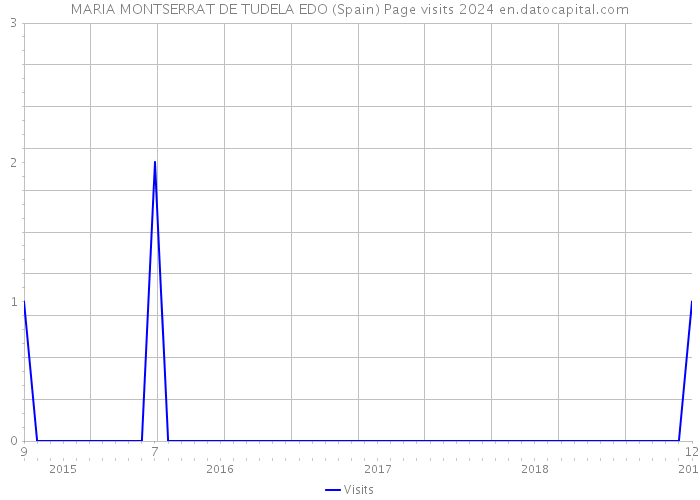 MARIA MONTSERRAT DE TUDELA EDO (Spain) Page visits 2024 