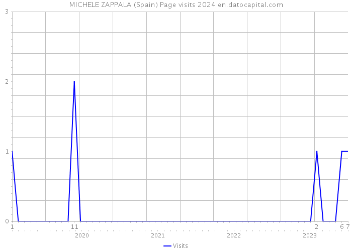 MICHELE ZAPPALA (Spain) Page visits 2024 
