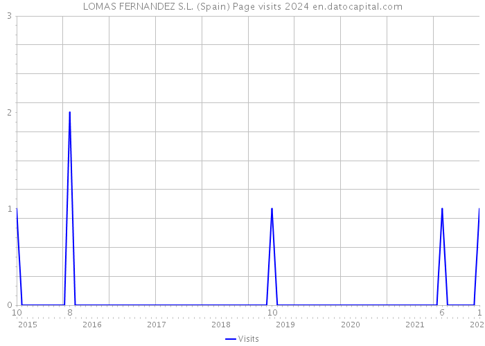 LOMAS FERNANDEZ S.L. (Spain) Page visits 2024 