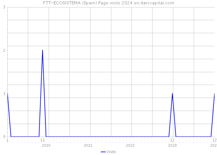 FTT-ECOSISTEMA (Spain) Page visits 2024 