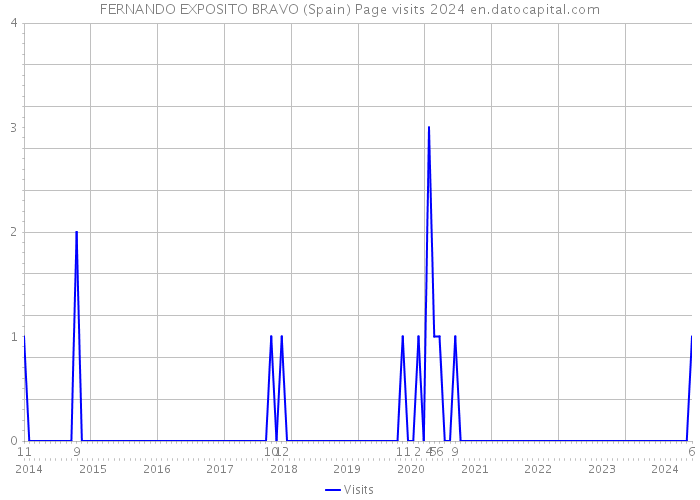 FERNANDO EXPOSITO BRAVO (Spain) Page visits 2024 