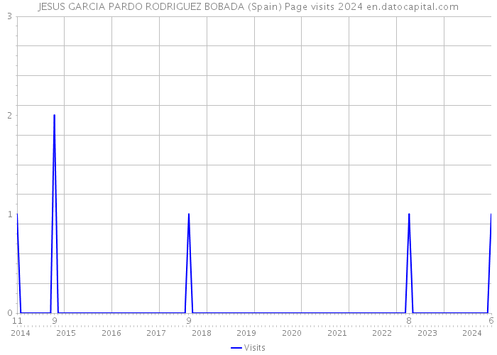 JESUS GARCIA PARDO RODRIGUEZ BOBADA (Spain) Page visits 2024 