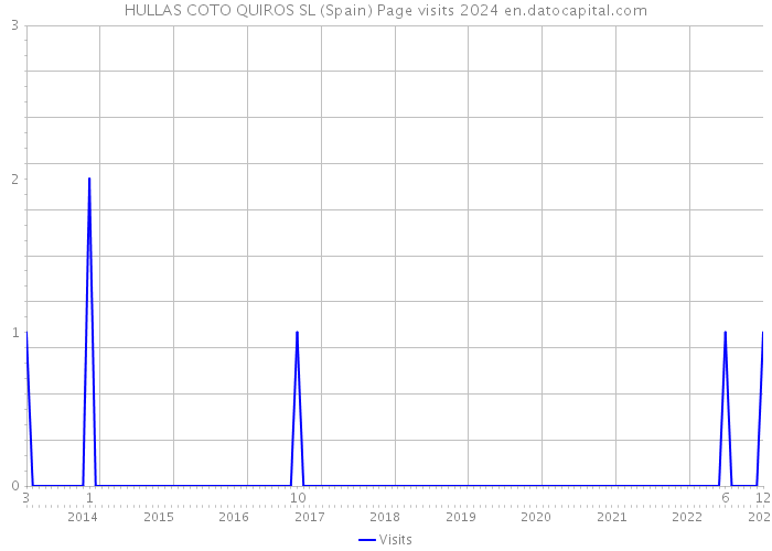 HULLAS COTO QUIROS SL (Spain) Page visits 2024 